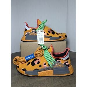 Adidas NMD HU Human Race Animal Fred Flintstone x Pharrell Sz 10 Orange GZ4439